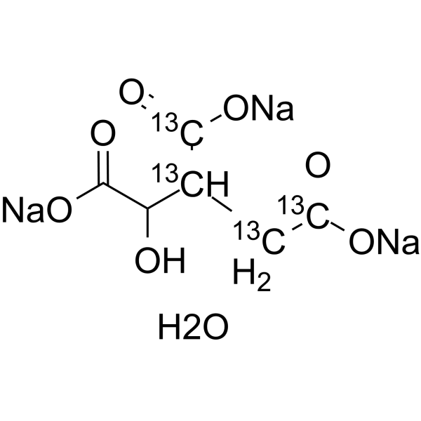 DL-Isocitric acid-13C4 (mixture of isomers) (trisodium hydrate)